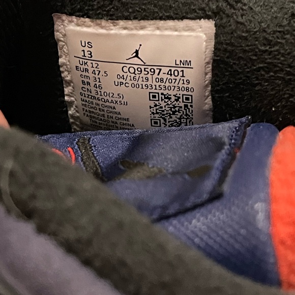 CQ9597-401 Jordan Retro 4 IV Winterized Loyal Blue Casual Shoes - Size 13 Mens - Picture 9 of 9